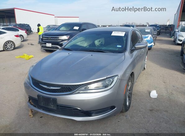 1C3CCCFB6HN506417 2017 CHRYSLER 200 Серый Передняя левая четверть