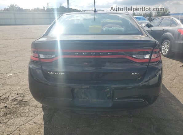 1C3CDFBB9GD689790 2016 DODGE DART Black Rear view