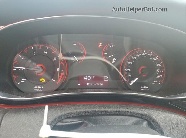 1C3CDFFA9GD820380 2016 DODGE DART Белый Вид щитка приборов