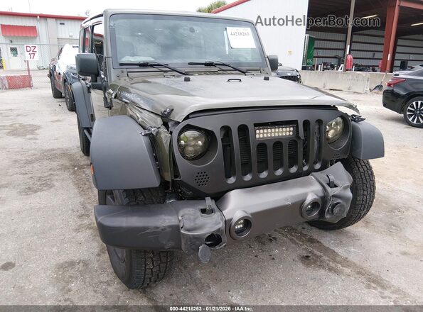 1C4BJWDG1GL105168 2016 JEEP WRANGLER UNLIMITED Зеленый Вид спереди