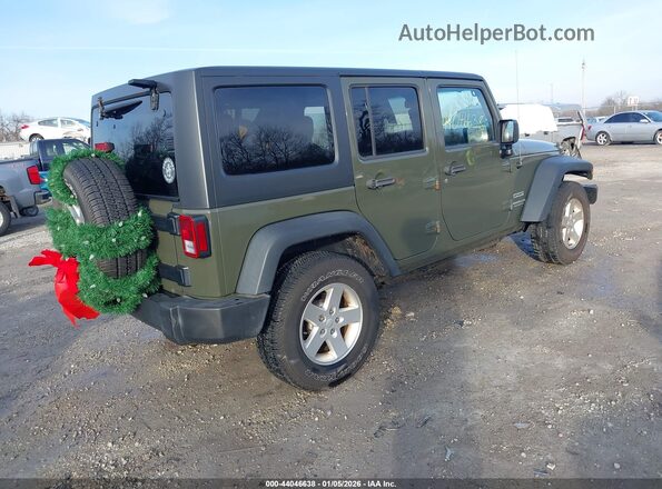 1C4BJWDG6GL125125 2016 JEEP WRANGLER UNLIMITED Green Tył prawy