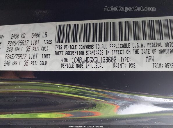 1C4BJWDGXGL133602 2016 JEEP WRANGLER UNLIMITED Black Engine compartment view