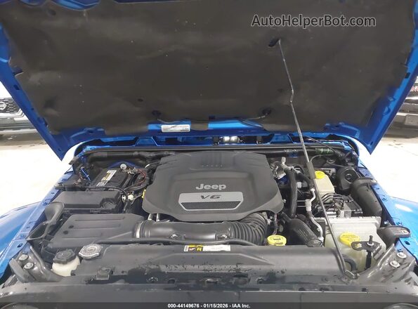 1C4BJWEG9GL158702 2016 JEEP WRANGLER UNLIMITED Blue Widok z tyłu
