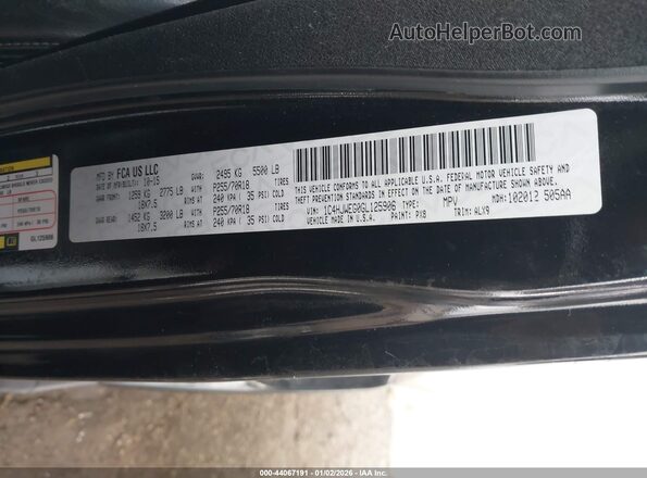 1C4HJWEG0GL125906 2016 JEEP WRANGLER UNLIMITED Черный Вид подкапотного пространства