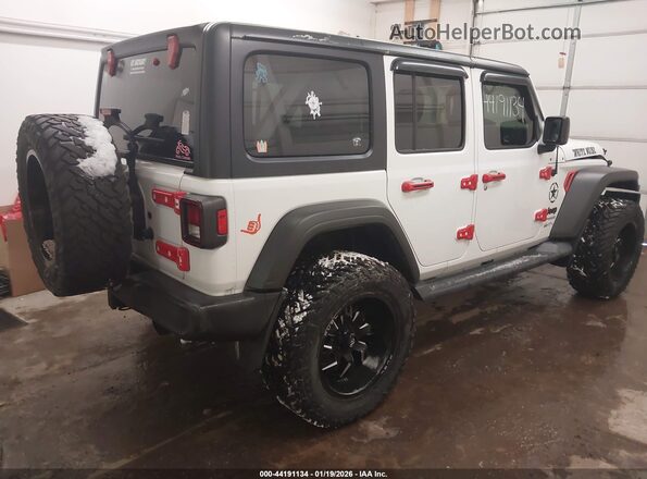 1C4HJXDG9KW660375 2019 JEEP WRANGLER UNLIMITED Белый Задняя правая четверть