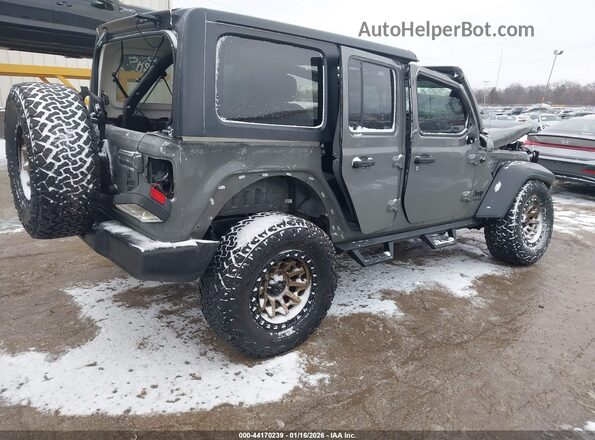1C4HJXDGXMW719548 2021 JEEP WRANGLER UNLIMITED Серый Задняя правая четверть