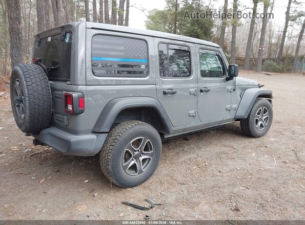 1C4HJXDM8MW554654 2021 JEEP WRANGLER UNLIMITED Серый Задняя правая четверть