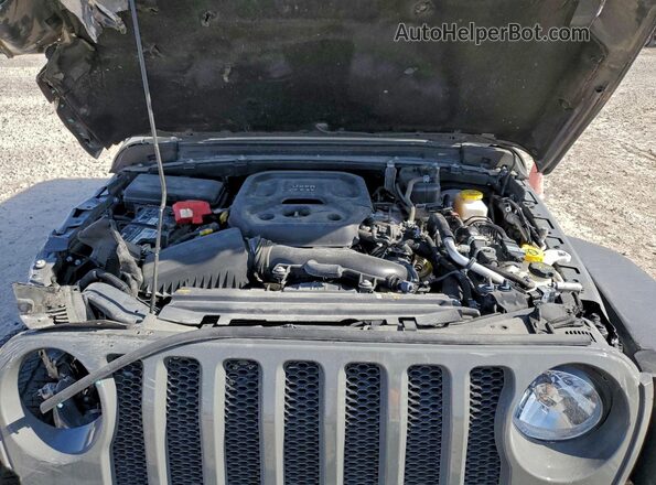 1C4HJXDN0MW509619 2021 JEEP WRANGLER Gray Widok komory silnika