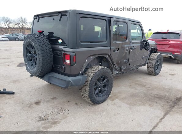 1C4HJXDN0MW665787 2021 JEEP WRANGLER UNLIMITED Серый Задняя правая четверть