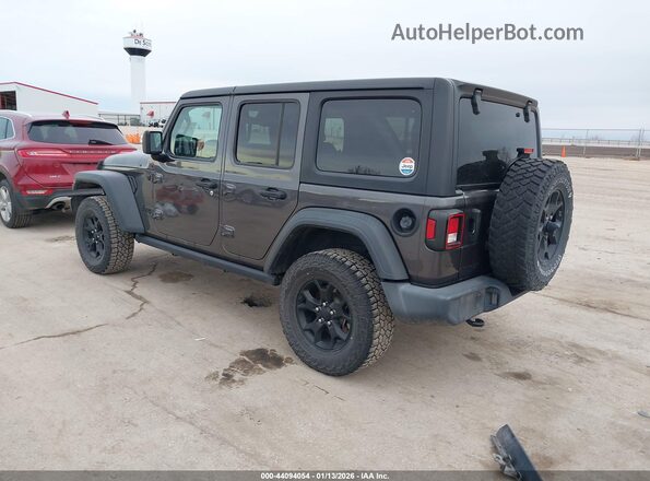 1C4HJXDN0MW665787 2021 JEEP WRANGLER UNLIMITED Серый Задняя левая четверть