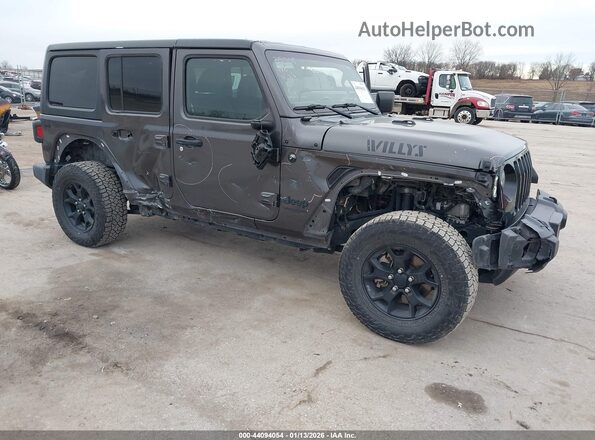 1C4HJXDN0MW665787 2021 JEEP WRANGLER UNLIMITED Серый Вид спереди