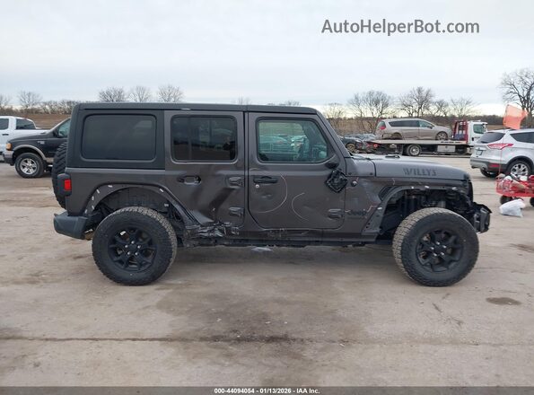 1C4HJXDN0MW665787 2021 JEEP WRANGLER UNLIMITED Серый Панорамный вид салона 360°