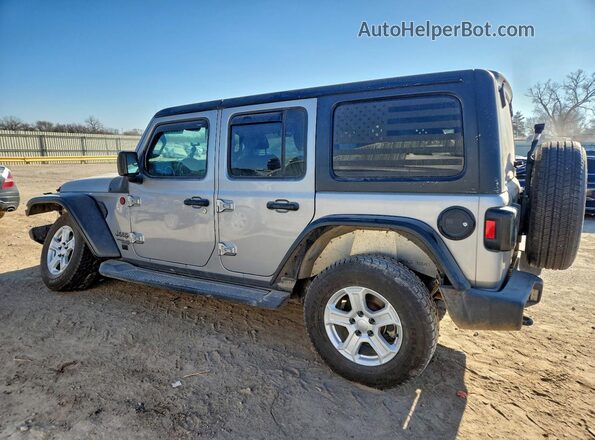 1C4HJXDN7LW204441 2020 JEEP WRANGLER Серебряный Задняя левая четверть
