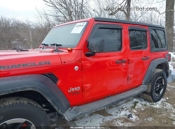1C4HJXDNXKW591467 2019 JEEP WRANGLER UNLIMITED Красный Панорамный вид салона 360°