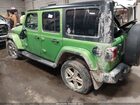 2019 Jeep Wrangler Unlimited Sahara 4x4 Зеленый vin: 1C4HJXEG5KW548199