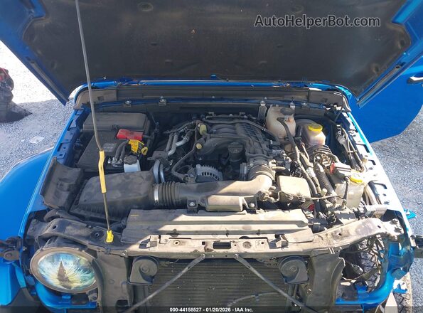 1C4HJXEGXNW102375 2022 JEEP WRANGLER UNLIMITED Blue Widok z tyłu