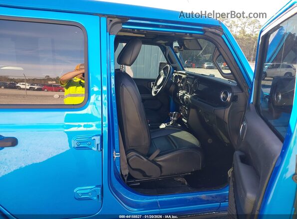 1C4HJXEGXNW102375 2022 JEEP WRANGLER UNLIMITED Blue Widok wnętrza z przodu