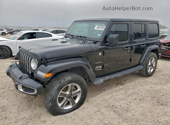 1C4HJXEN2MW708878 2021 JEEP WRANGLER Черный Передняя левая четверть