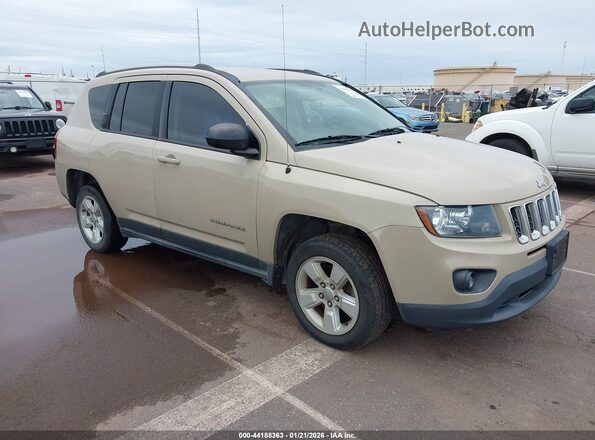 1C4NJCBA0HD131640 2017 JEEP COMPASS Коричневый Передняя правая четверть