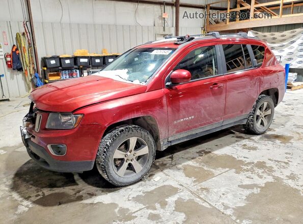 1C4NJDEB3GD723669 2016 JEEP COMPASS Темно-бордовый Передняя левая четверть