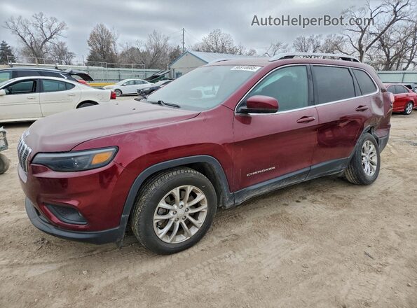 1C4PJLCB2KD331992 2019 JEEP CHEROKEE Красный Передняя левая четверть