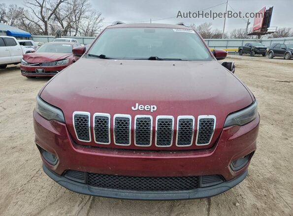 1C4PJLCB2KD331992 2019 JEEP CHEROKEE Красный Вид спереди