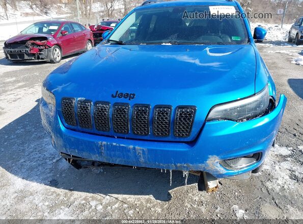 1C4PJLLB0LD610567 2020 JEEP CHEROKEE Blue Instrument cluster view