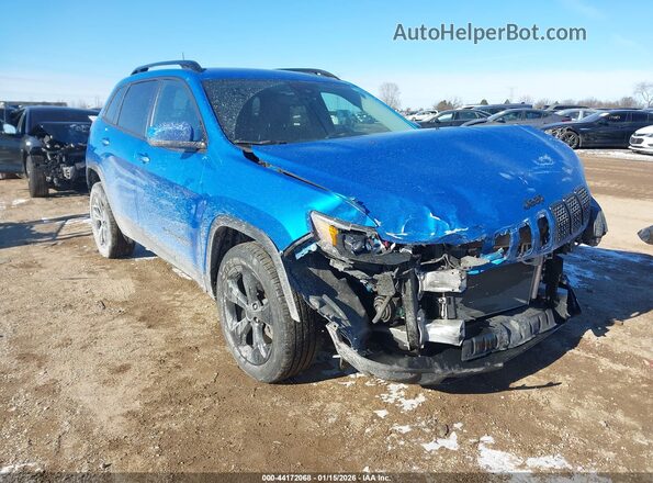 1C4PJLLB8MD112604 2021 JEEP CHEROKEE Blue Przód prawy