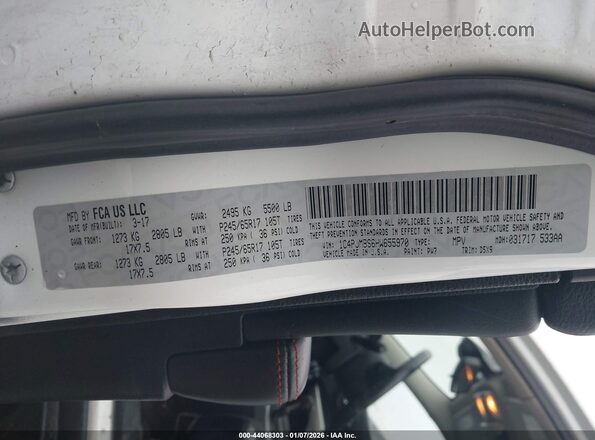 1C4PJMBS6HW655970 2017 JEEP CHEROKEE Белый Вид подкапотного пространства
