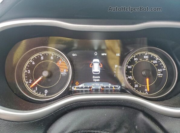 1C4PJMBS9HD220792 2017 JEEP CHEROKEE Красный Вид щитка приборов