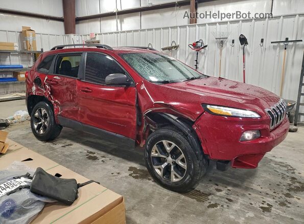 1C4PJMBS9HD220792 2017 JEEP CHEROKEE Красный Передняя правая четверть