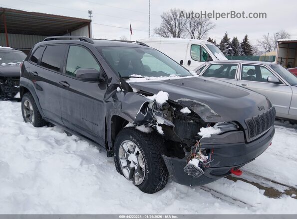 1C4PJMBX8KD188601 2019 JEEP CHEROKEE Серый Передняя правая четверть