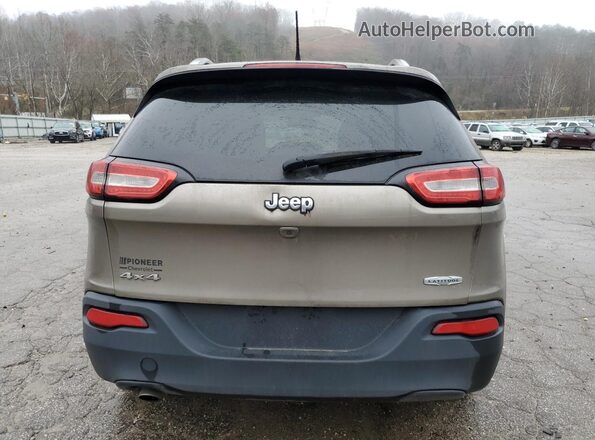 1C4PJMCB2GW359227 2016 JEEP CHEROKEE Желто-коричневый Вид сзади