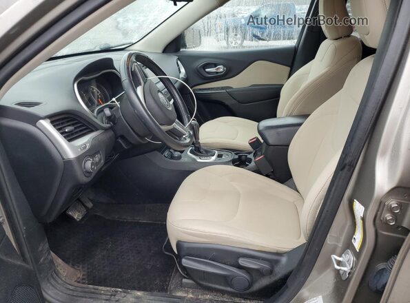 1C4PJMCB2GW359227 2016 JEEP CHEROKEE Желто-коричневый Вид салона спереди