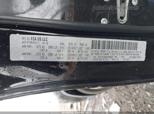 1C4PJMCB9KD334927 2019 JEEP CHEROKEE Black Widok komory silnika
