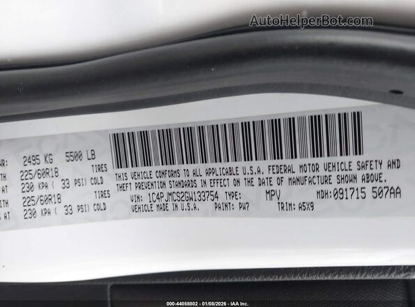 1C4PJMCS2GW133754 2016 JEEP CHEROKEE White Vista del compartimento del motor