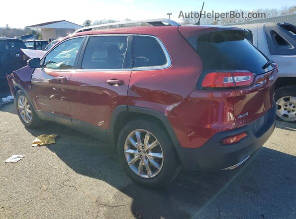 1C4PJMDS5GW204301 2016 JEEP CHEROKEE Красный Задняя левая четверть