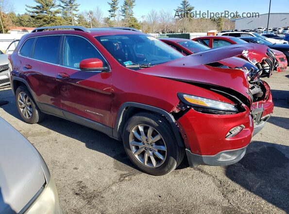 1C4PJMDS5GW204301 2016 JEEP CHEROKEE Красный Передняя правая четверть
