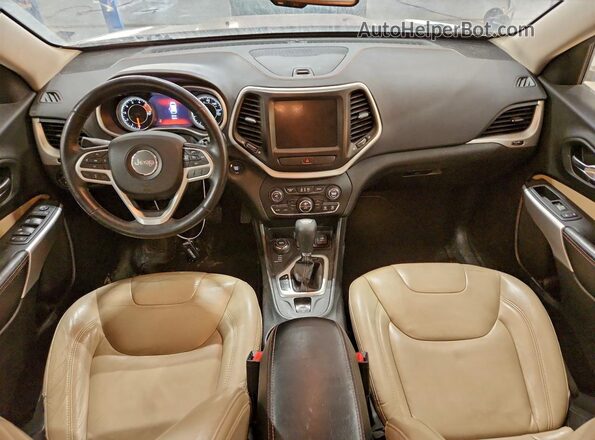 1C4PJMDSXHW594233 2017 JEEP CHEROKEE Темно-бордовый Вид панели приборов