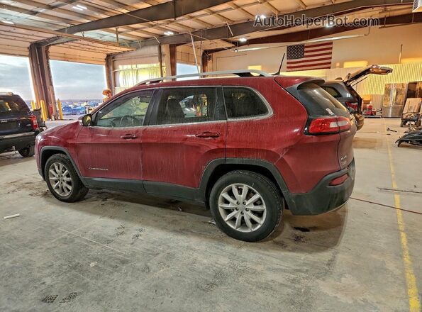 1C4PJMDSXHW594233 2017 JEEP CHEROKEE Темно-бордовый Задняя левая четверть