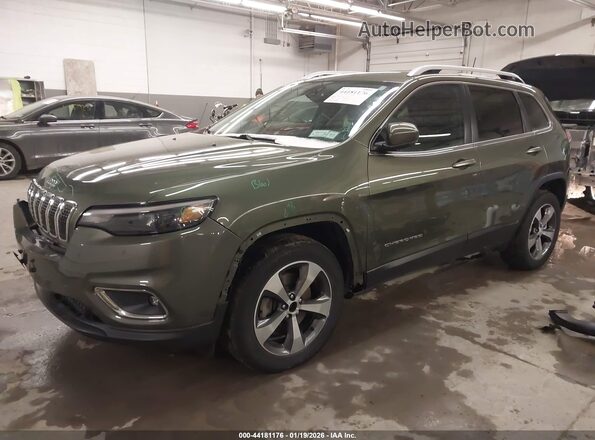 1C4PJMDX4KD442477 2019 JEEP CHEROKEE Зеленый Передняя левая четверть
