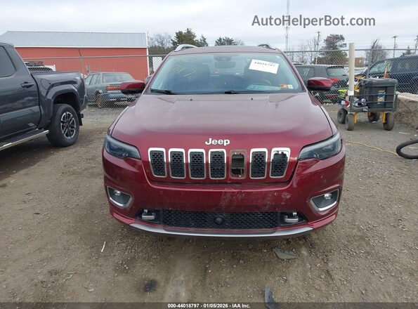 1C4PJMJN4KD299663 2019 JEEP CHEROKEE Темно-бордовый Вид панели приборов