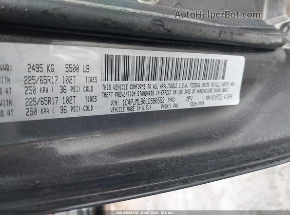 1C4PJMLB0LD590553 2020 JEEP CHEROKEE Gray Engine compartment view