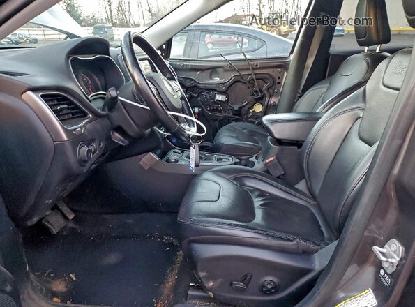 1C4PJMMX0MD142597 2021 JEEP CHEROKEE Серый Вид салона спереди