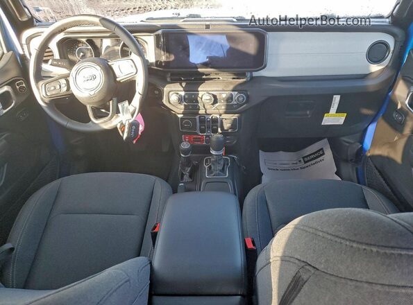 1C4PJXDNXTW156672 2026 JEEP WRANGLER Синий Вид панели приборов