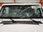 2025 Jeep Wrangler Sahara White vin: 1C4PJXEG1SW633522 Damage: Windshield, Broken, Replacement Required
