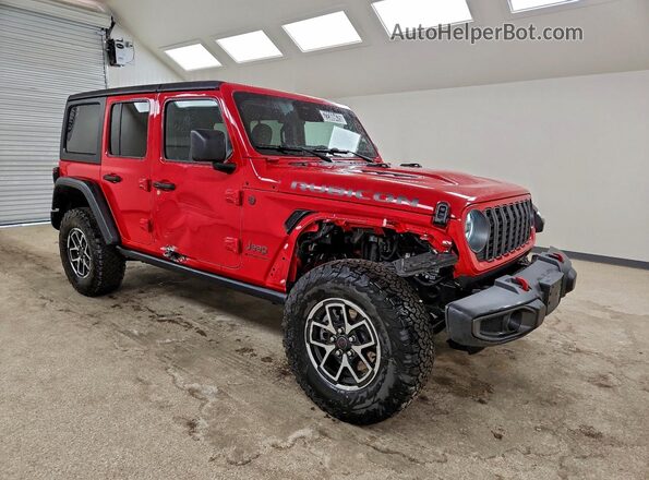 1C4PJXFNXTW194674 2026 JEEP WRANGLER Красный Передняя правая четверть