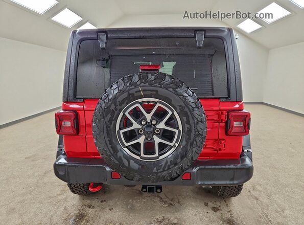 1C4PJXFNXTW194674 2026 JEEP WRANGLER Красный Вид сзади