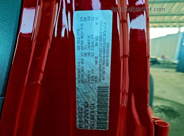 1C4PJXFNXTW194674 2026 JEEP WRANGLER Красный Вид наклейки с VIN-кодом