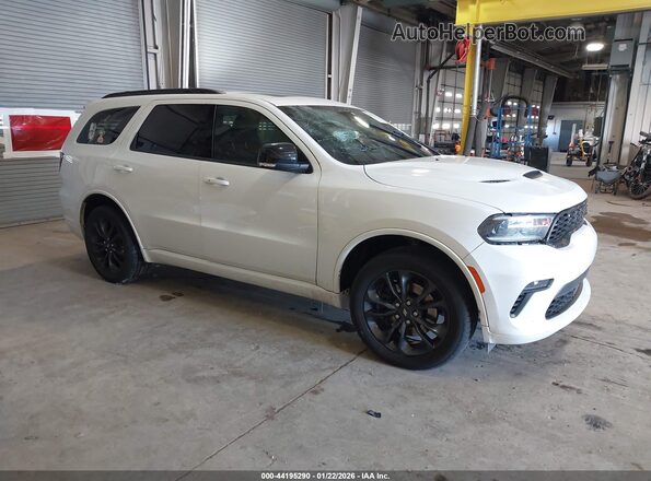 1C4RDJDG4PC668305 2023 DODGE DURANGO Белый Передняя правая четверть